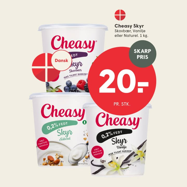 Opdag tilbud på Cheasy skyr hos SPAR SKALLERUP A/S lige nu