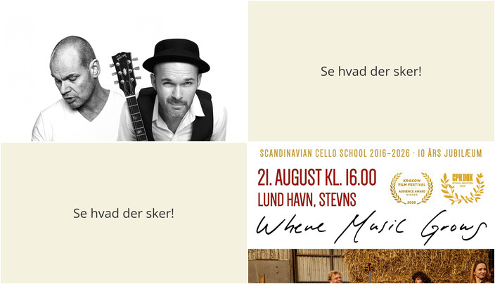 Intim koncert med Andreas Bo og prisvindende filmvisning ved Lund Havn - Se hvad der sker den kommende uge i Rødvig Stevns