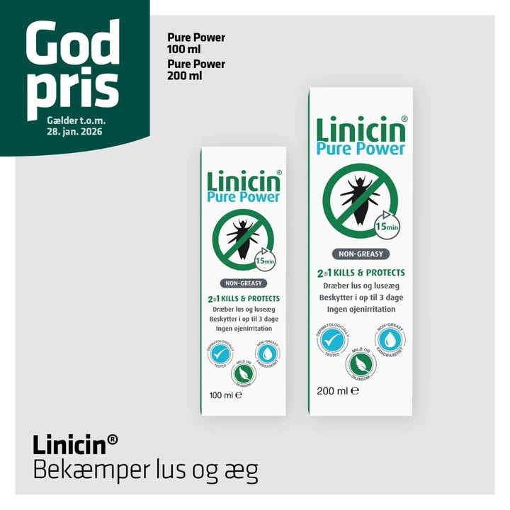 Sådan håndterer du lus med Linicin Pure Power fra Ikast Apotek