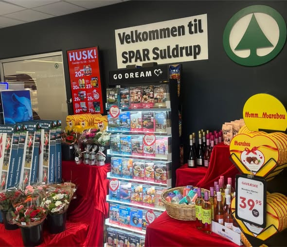 Spar Suldrup er klar med fredagsbuketten til fruen eller mutti