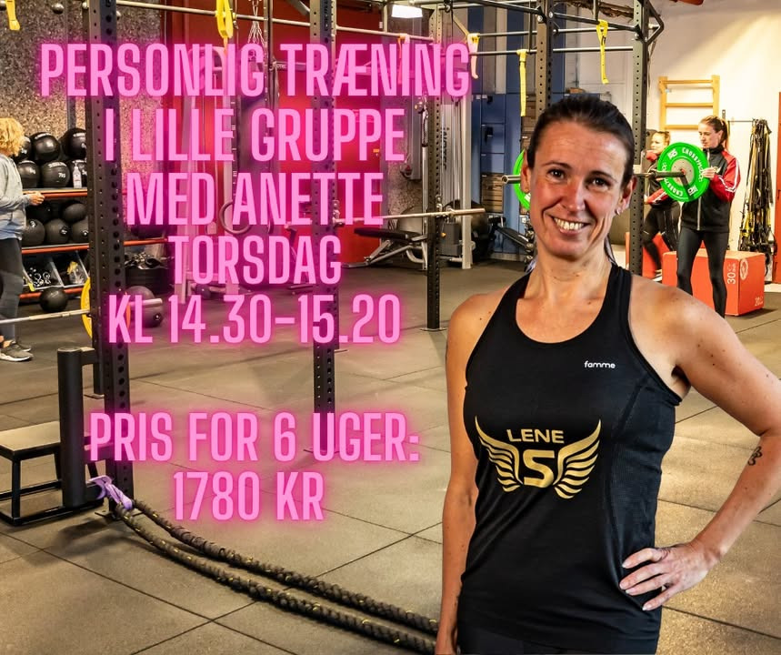 LeneS åbner for en ledig plads til personlig træning i lille gruppe