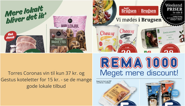 Torres Coronas vin til kun 37 kr. og Gestus koteletter for 15 kr. - se de mange gode lokale tilbud