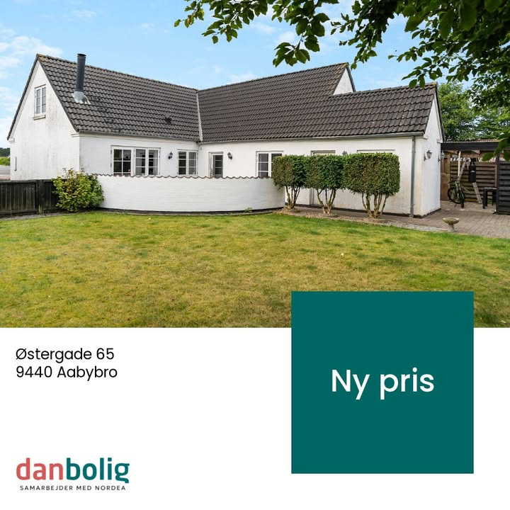 Danbolig Nørresundby tilbyder charmerende bolig til ny pris i Aabybro centrum
