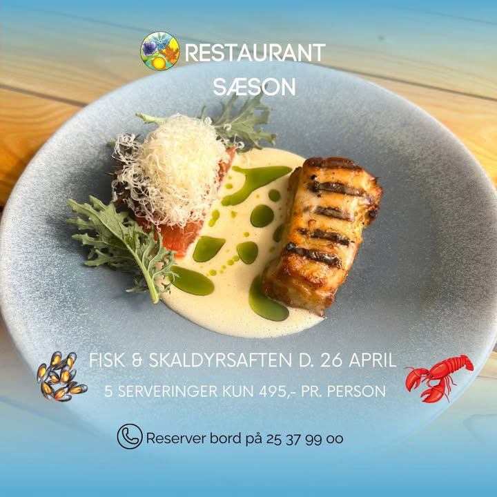 Fisk og skaldyrsaften hos Restaurant Sæson den 26. april