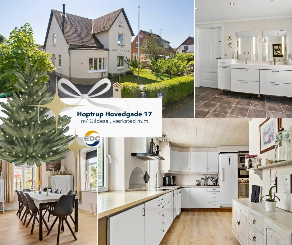 Mulighedsrig villa på Hoptrup Hovedgade 17 med teenager-afdeling til salg hos EDC Filtenborg