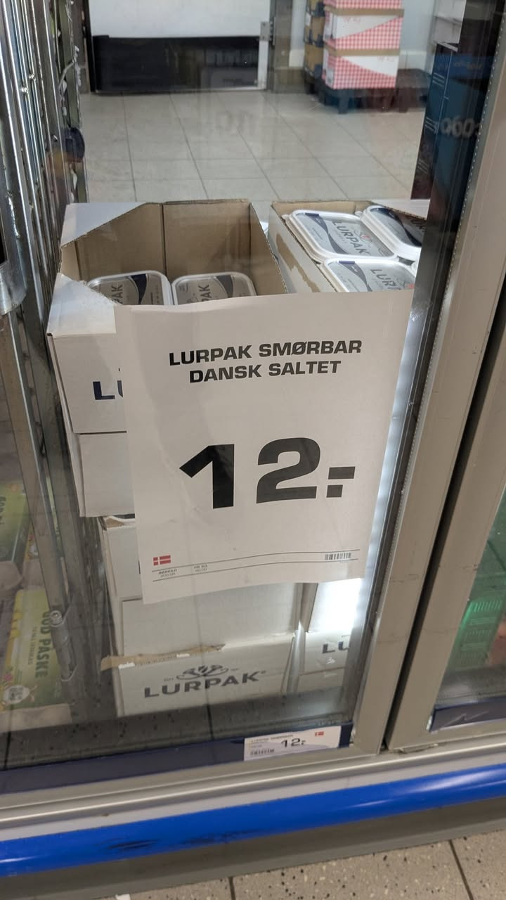 Rema 1000 Gødvad tilbyder fredagstilbud på Lurpak smørbar