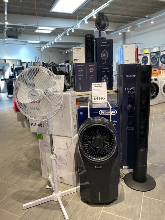 Skousen Holstebro tilbyder store besparelser på ventilatorer til de varme dage