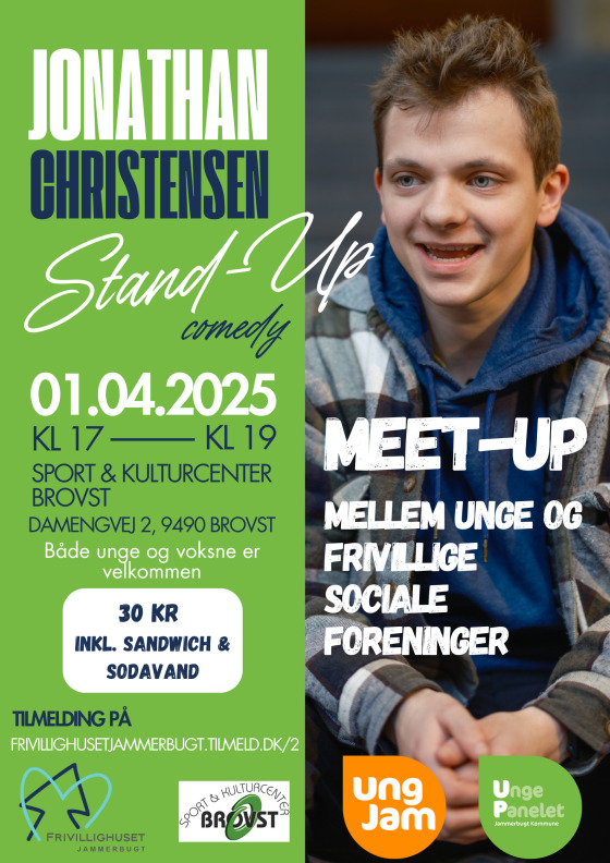 Meet-up & stand-up med Jonathan Christensen i Brovst