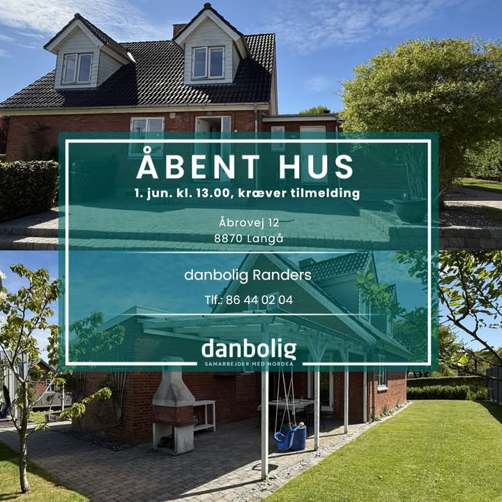 Åbent hus: Indflytningsklar villa i Langå med plads til hele familien