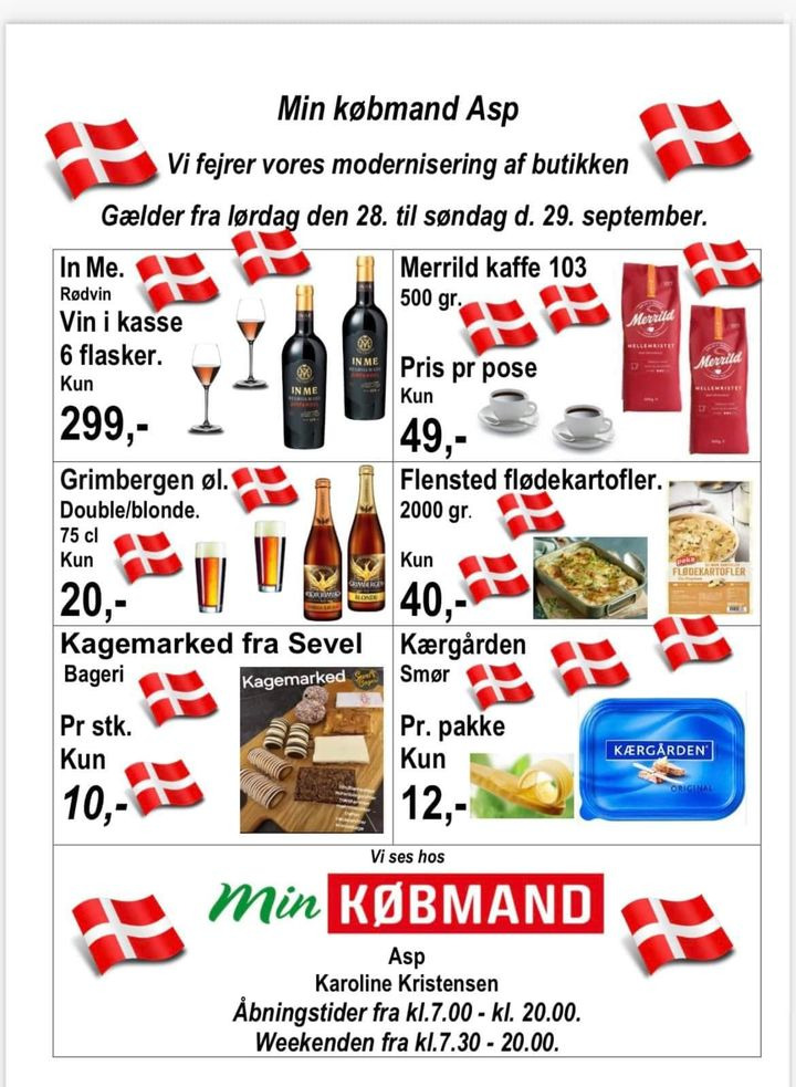Min Købmand i Asp: Sidste chance for super skarpe tilbud og konkurrencevinder trækkes kl 16