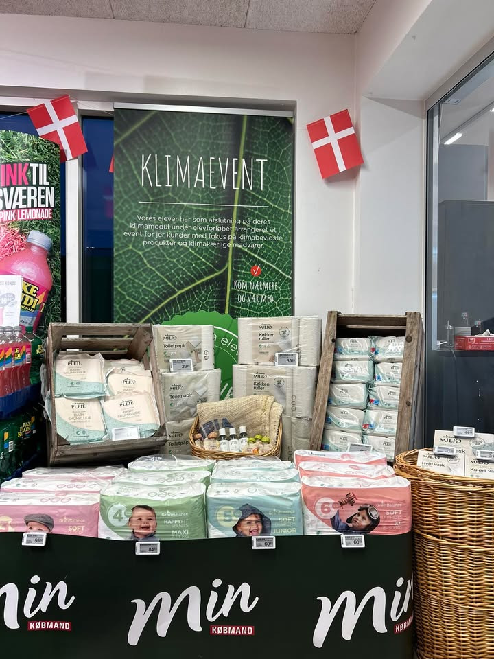 Min Købmand i Asp præsenterer bæredygtighedsudstilling med Grøn Balance produkter