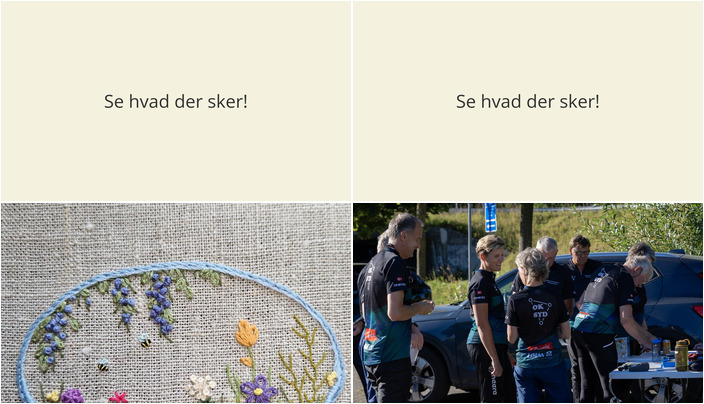 Weekend i Padborg: Broderikursus og Orienteringsløb