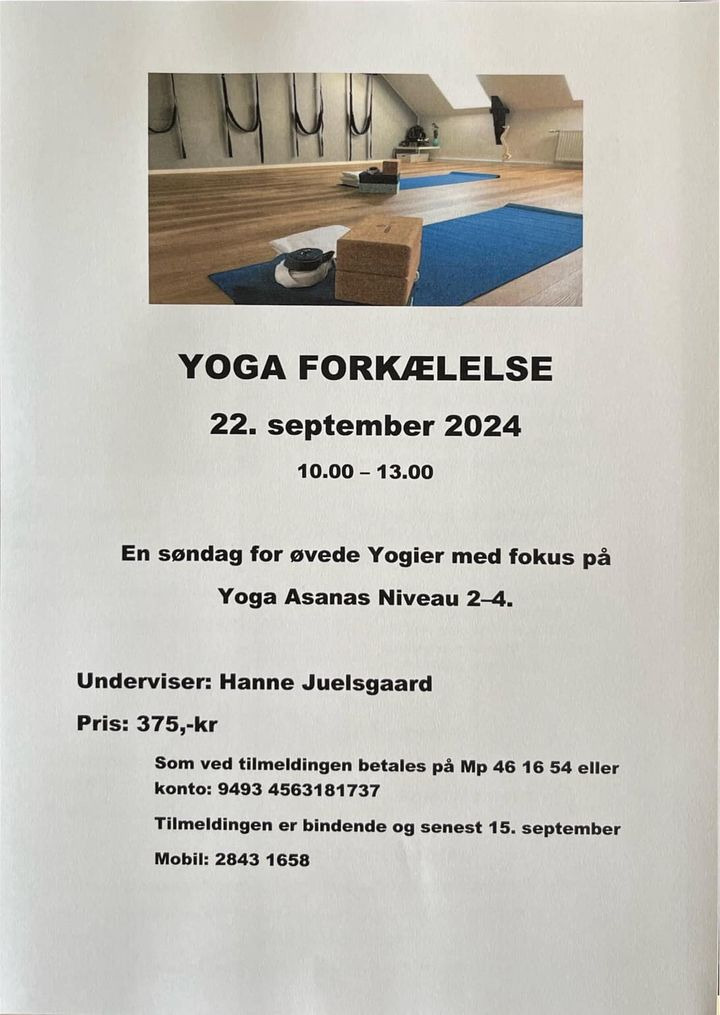 Ananda Yogaskolen inviterer til tre timers velgørende yoga på en søndag i elveragtigt vejr