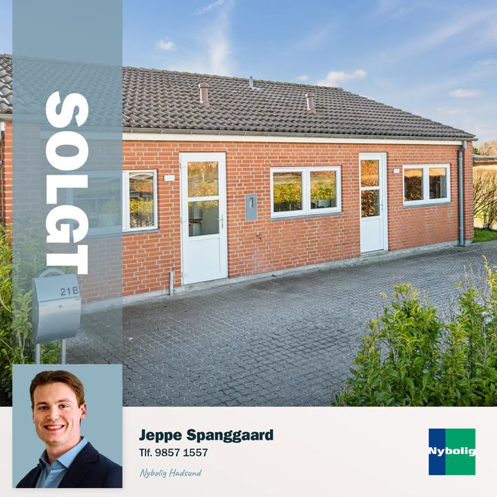 Nybolig Hadsund fejrer salget af andelsbolig i Mariager