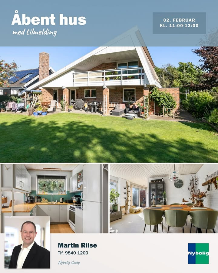 Nybolig Sæby A/S inviterer til åbent hus i arkitekttegnet villa tæt på havet