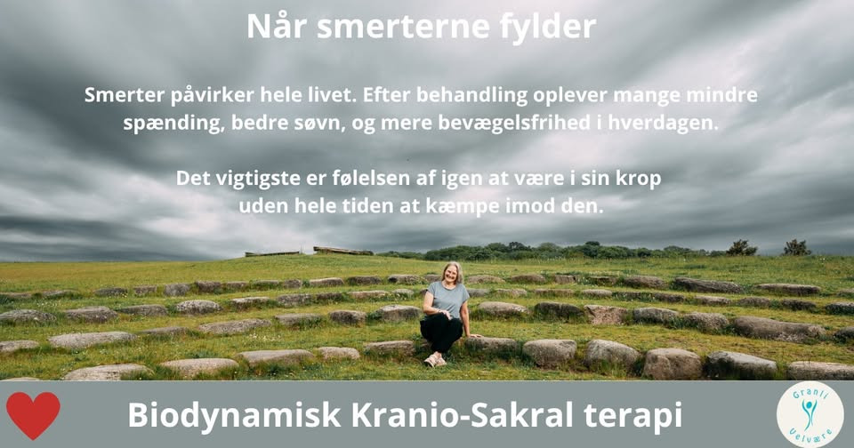 Granli Velvære arbejder med blid biodynamisk kranio-sakral terapi