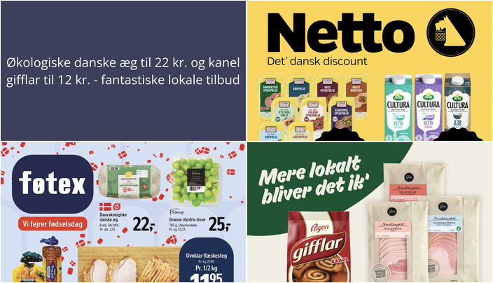 Økologiske danske æg til 22 kr. og kanel gifflar til 12 kr. - fantastiske lokale tilbud