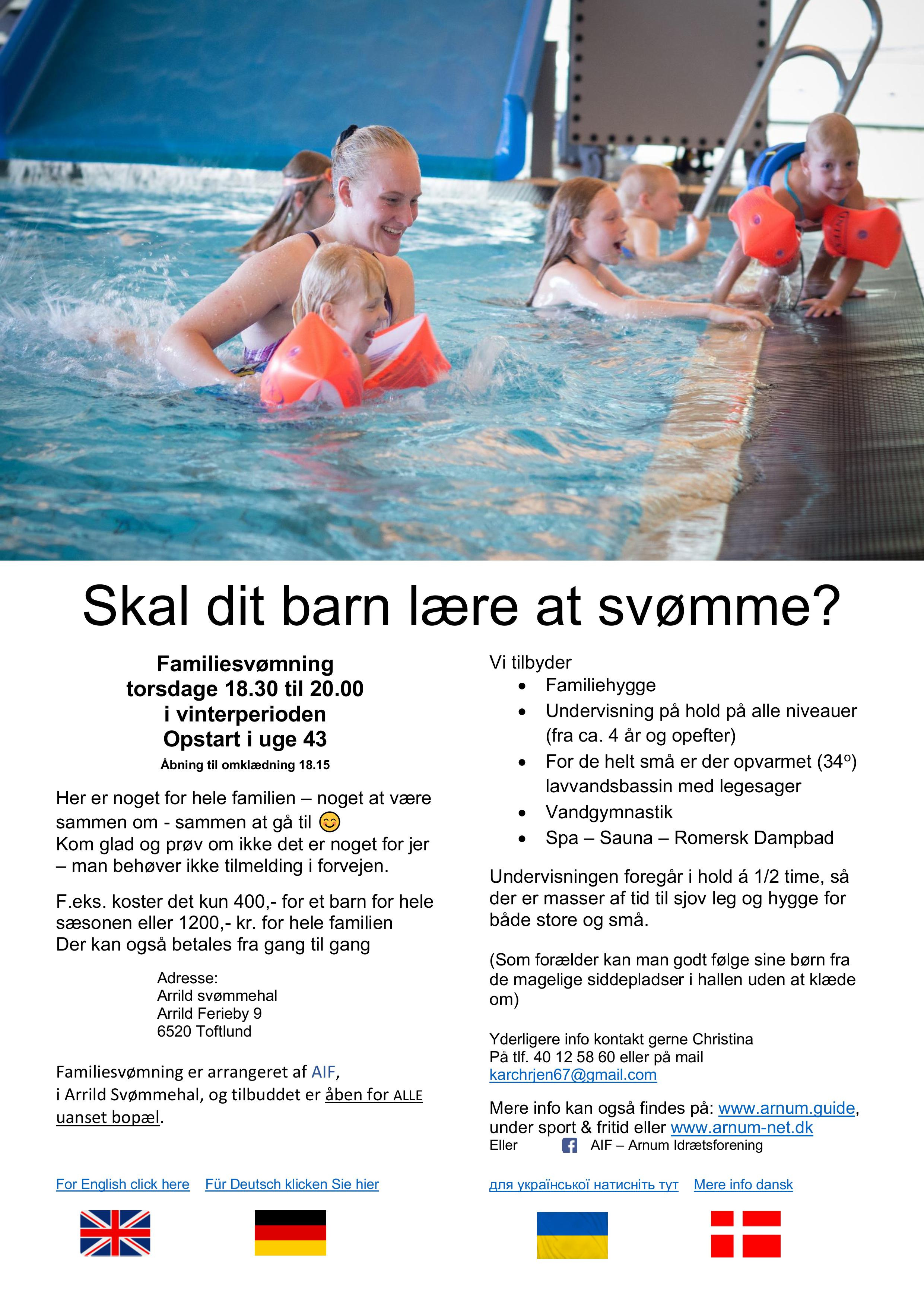 Familiesvømning i Arrild: En sjov og lærerig oplevelse for børn