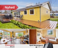 Westergaard Bolig annoncerer hyggeligt og praktisk sommerhus til salg mellem Lagunen og Hou