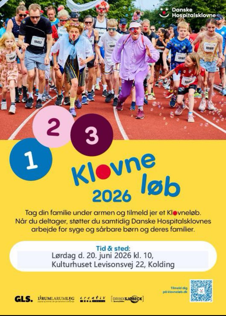 Tag del i klovneløbet og støt danske hospitalsklovne