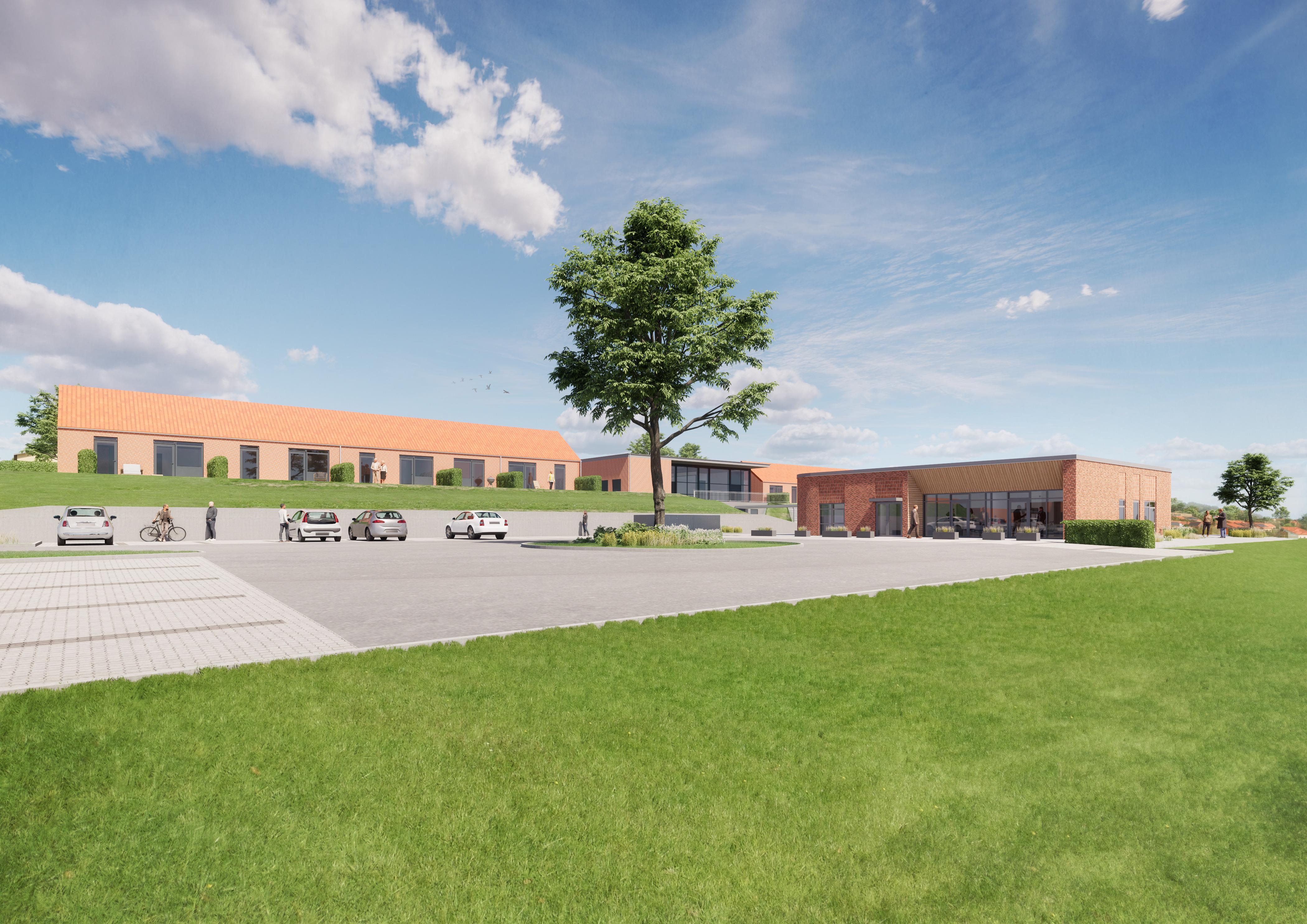 Første spadestik til stor udvidelse af aktivitetscentret i Egebjerg