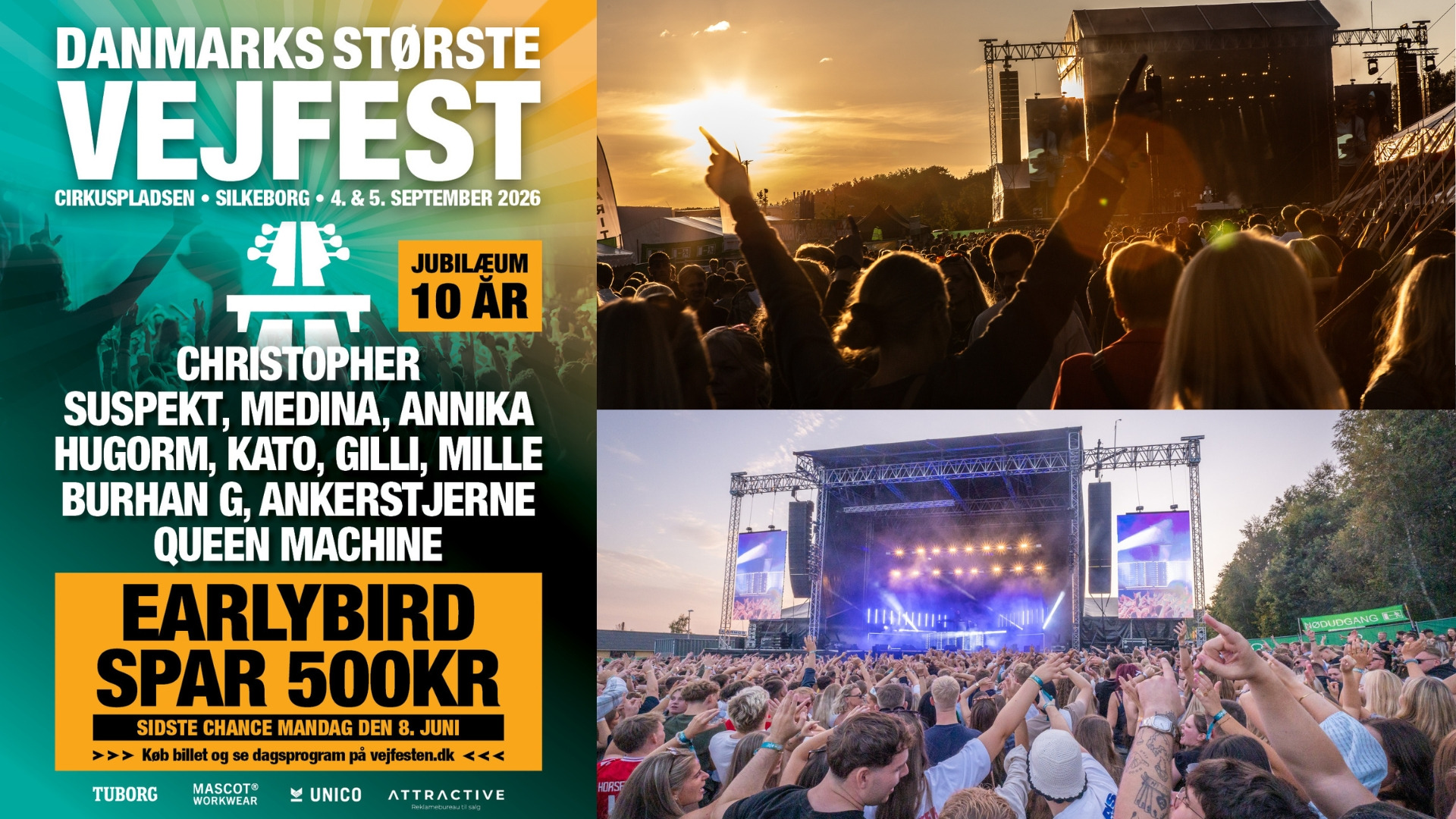 Danmarks Største Vejfest fejrer 10-års jubilæum i Silkeborg