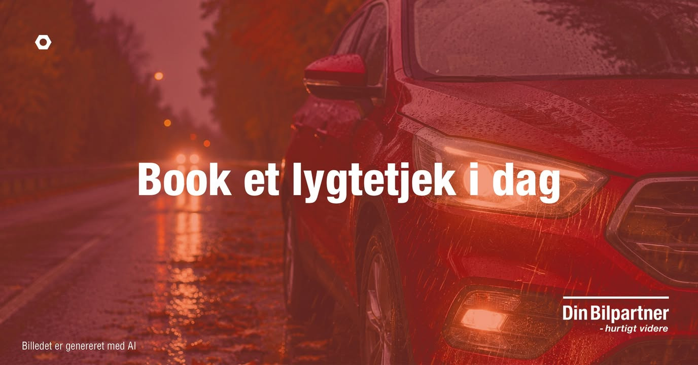 MEJDAL AUTO opfordrer til at booke lygtetjek før de mørke måneder
