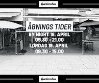 Garderoben informerer om påskeåbningstider