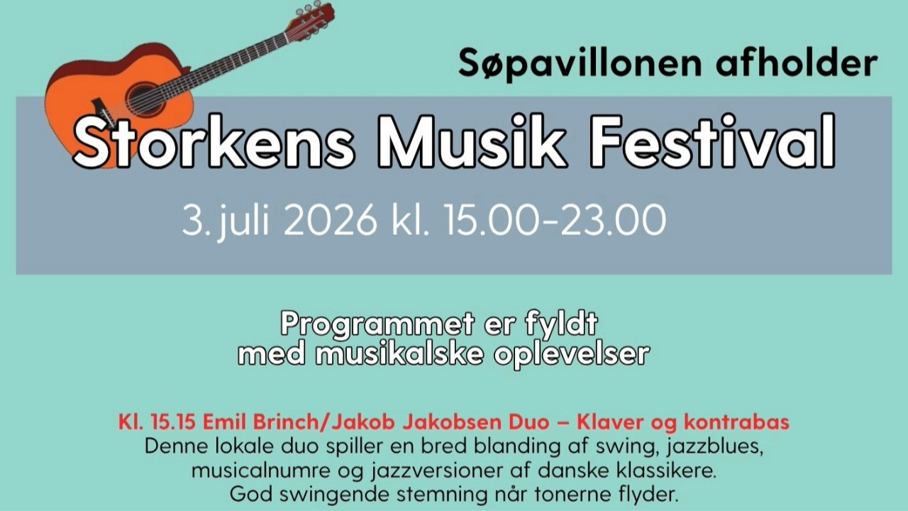 Storkens musikfestival: En dag med musik og mad ved Storkesøen