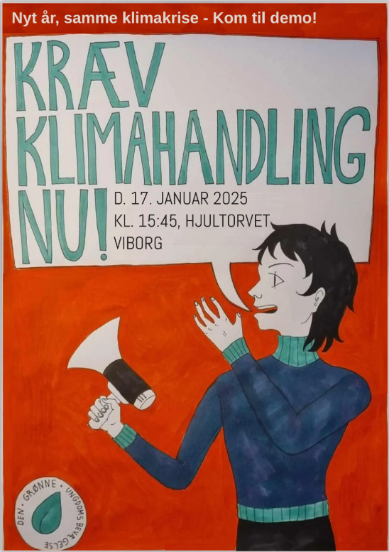 Viborgs grønne organisationer kræver klimahandling på Hjultorvet