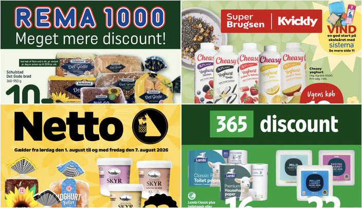 Lokale tilbud: Lambi toiletpapir til 16 kr. og Yoggi yoghurt for kun 12 kr.