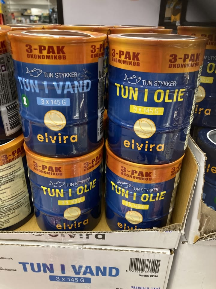 Spar Nørrebro Hjørring tilbyder Elvira tun 3-pak til kun 25 kr