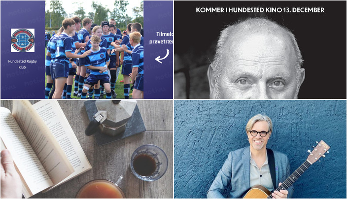 Oplev indendørs rugby, dokumentarfilm og litteraturfællesskab i Hundested den kommende uge