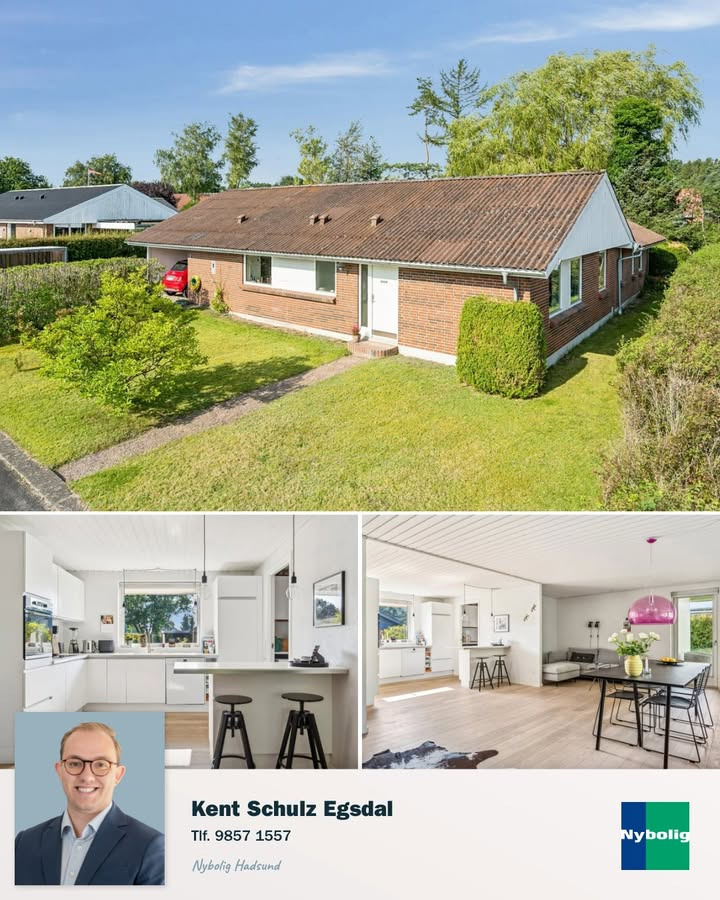 Nybolig Hadsund præsenterer charmerende etplansvilla på Nordholt 13