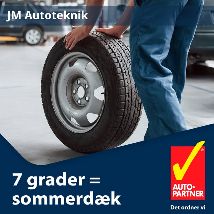 JM Autoteknik minder om hjulskifte til sommerdæk inden påskeferien