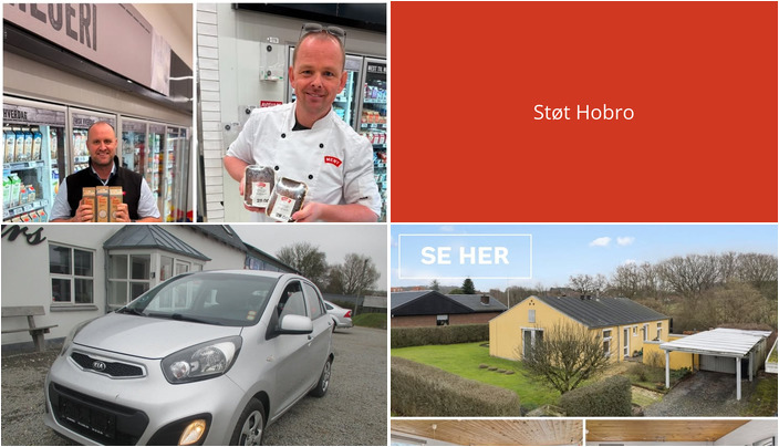 Nyt fra Oscar Biludlejning, Nordbyens Køreskole v/ Bjarne M. Behrenthz, MENY Hobro og 1 anden