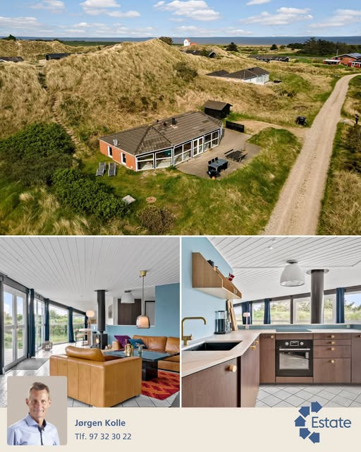 Estate Vestjylland præsenterer stilfuldt feriehus tæt på Vesterhavet