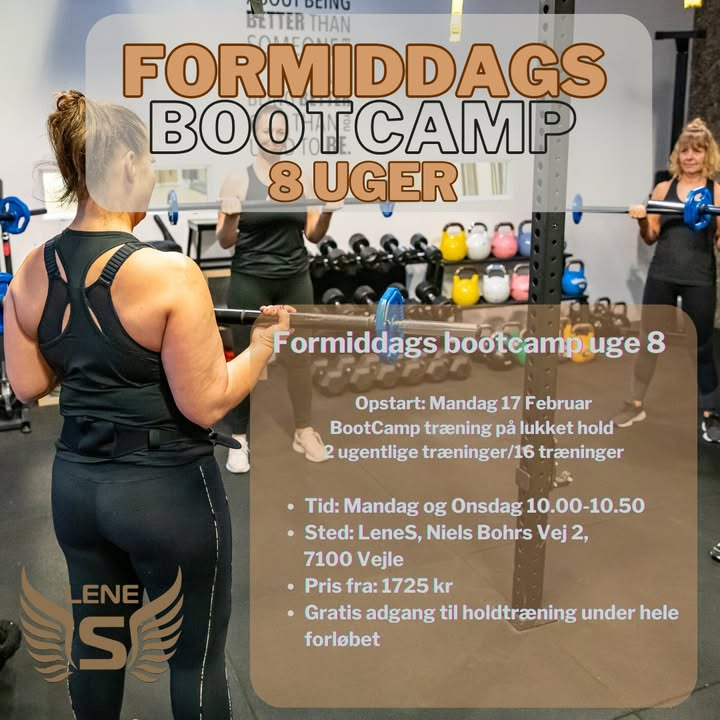 LeneS inviterer til formiddags bootcamp med start i uge 8