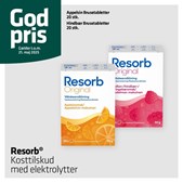 Vejlby Apotek tilbyder god pris på Resorb kosttilskud med elektrolytter