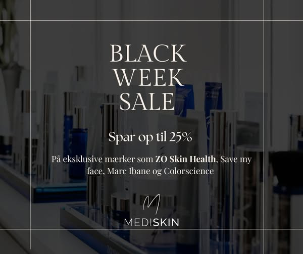 MediSkin lancerer Black Week med op til 25 % rabat på hudplejeprodukter