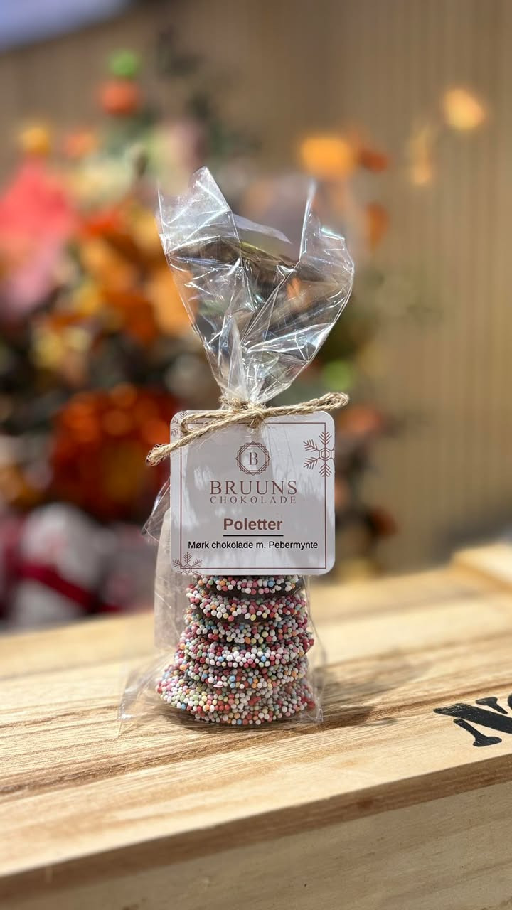 Bruuns Chokolade præsenterer poletter med pebermynte til julehyggen