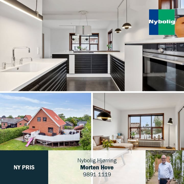 Nybolig Hjørring v/Morten Hove nedsætter prisen på charmerende villa i Sindal med 100.000 kr.