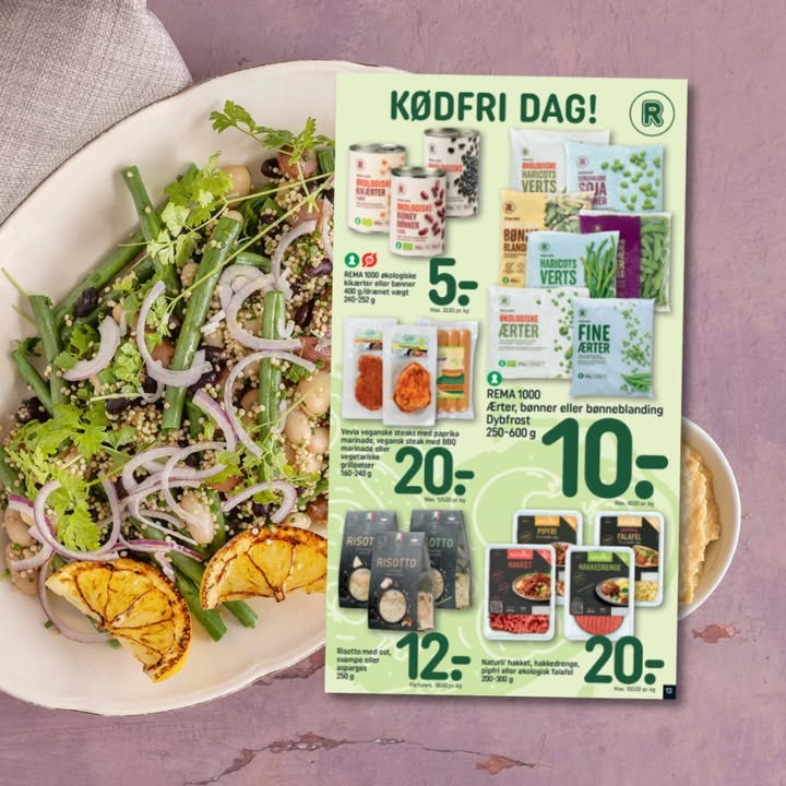 Rema1000 Gærumvej inspirerer til kødfri måltider med bønnesalatopskrift