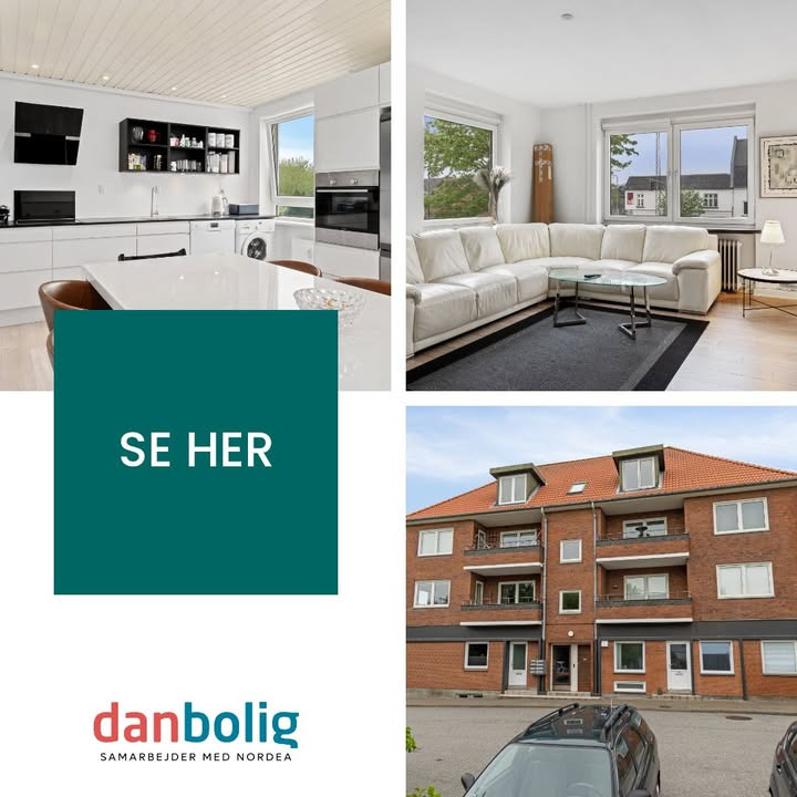 Danbolig Nørresundby præsenterer moderniseret lejlighed med skøn altan
