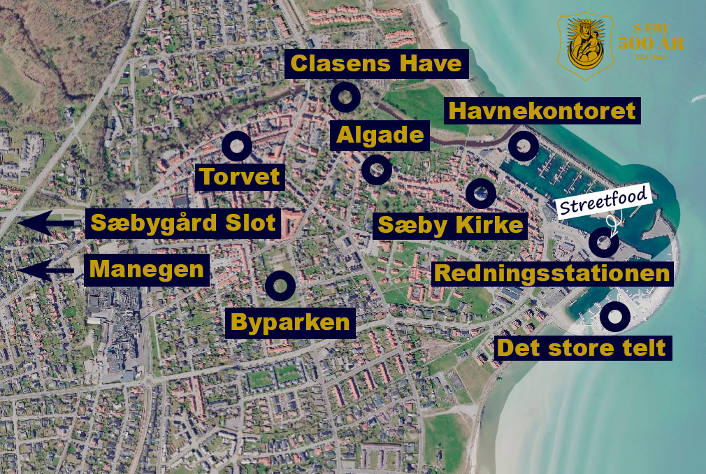 Få overblikket: Her finder du mad, musik og oplevelser til Sæbys jubilæum