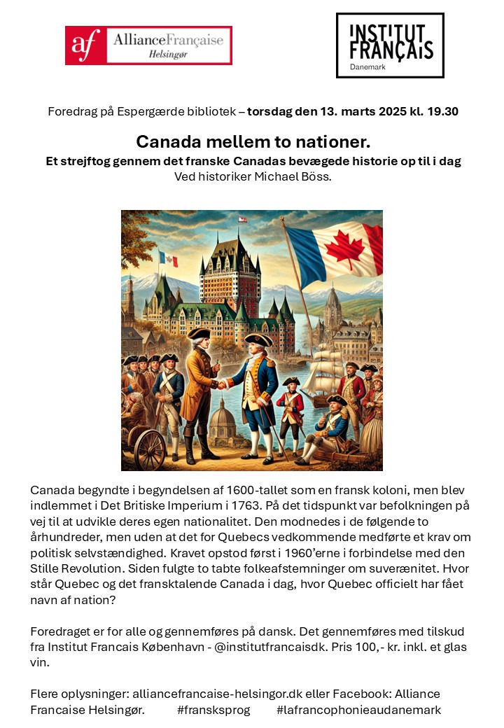 Skønlitterær fællesskab og fransk-canadisk historie på Espergærde Bibliotek