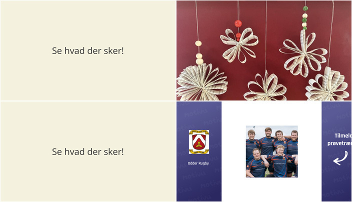 Fra kreativ jul på biblioteket til rugbytræning for unge: Oplev den kommende uge i Odder