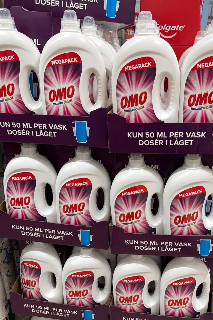 MENY Hobro har ja tak på Omo 2500 ml til 65 kr.