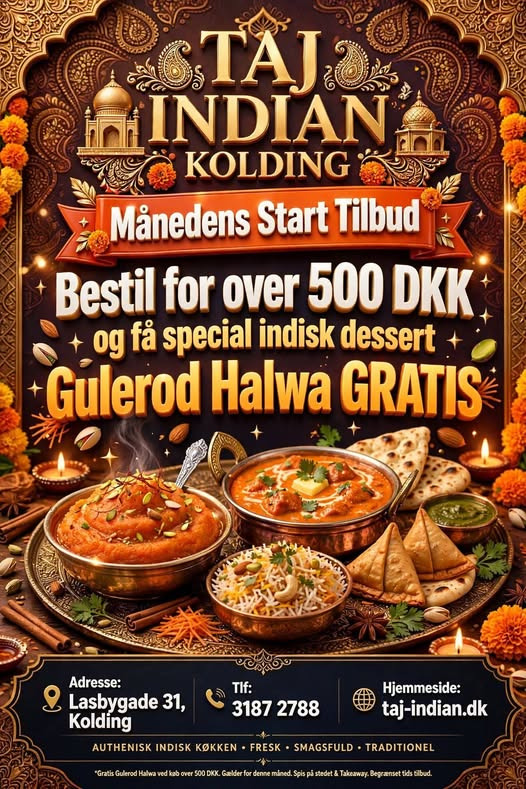 Taj Indian inviterer til autentisk indisk mad på Låsbygade 33