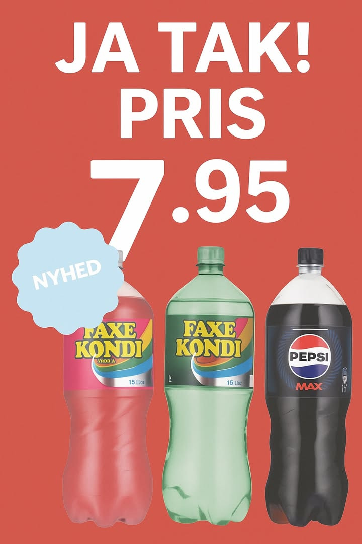 Meny Hobro tilbyder Faxe Kondi og Pepsi Max til festpris under ambufesten